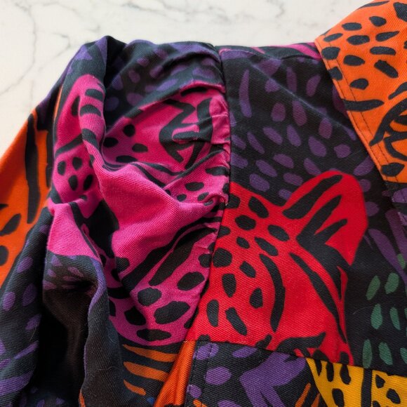 FARM RIO Mixed Midnight Leopards Midi Dress, size S - Picture 8 of 16